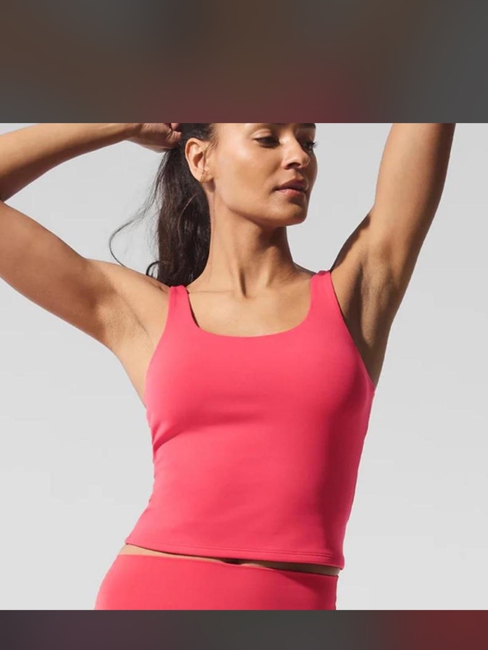 ALO Yoga Softsculpt Precision Tank CANDY RED Size M